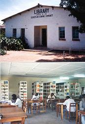Library exterior and interior photos