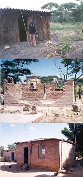 Photos of housing under construction