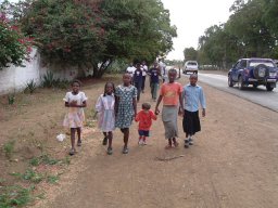 On the regular walk around Makeni