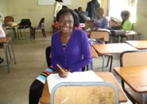 Anna Chilufya in Class at Hotel & Tourism Training Institute